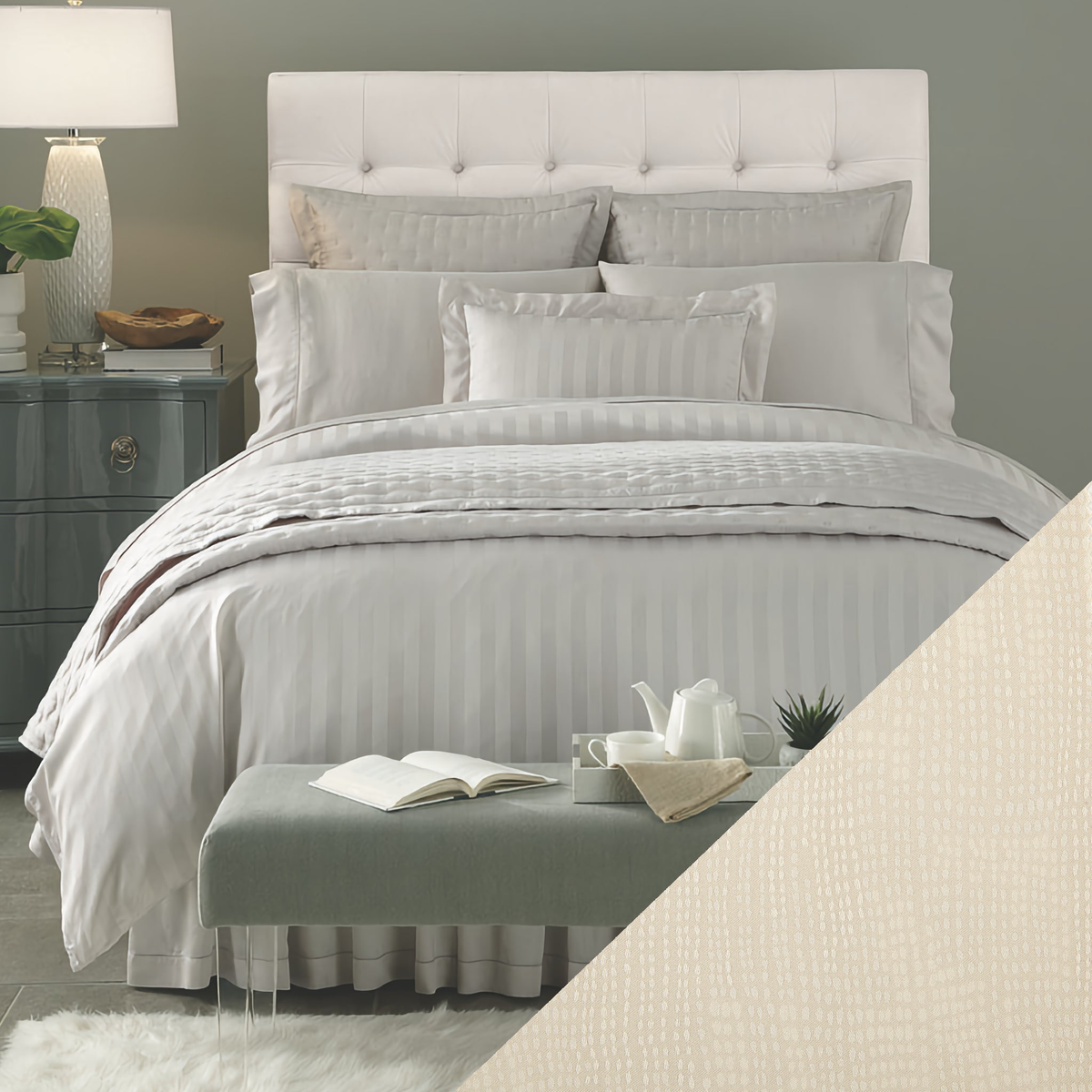 Home Treasures Athens Bedding with Dots Beach swatch