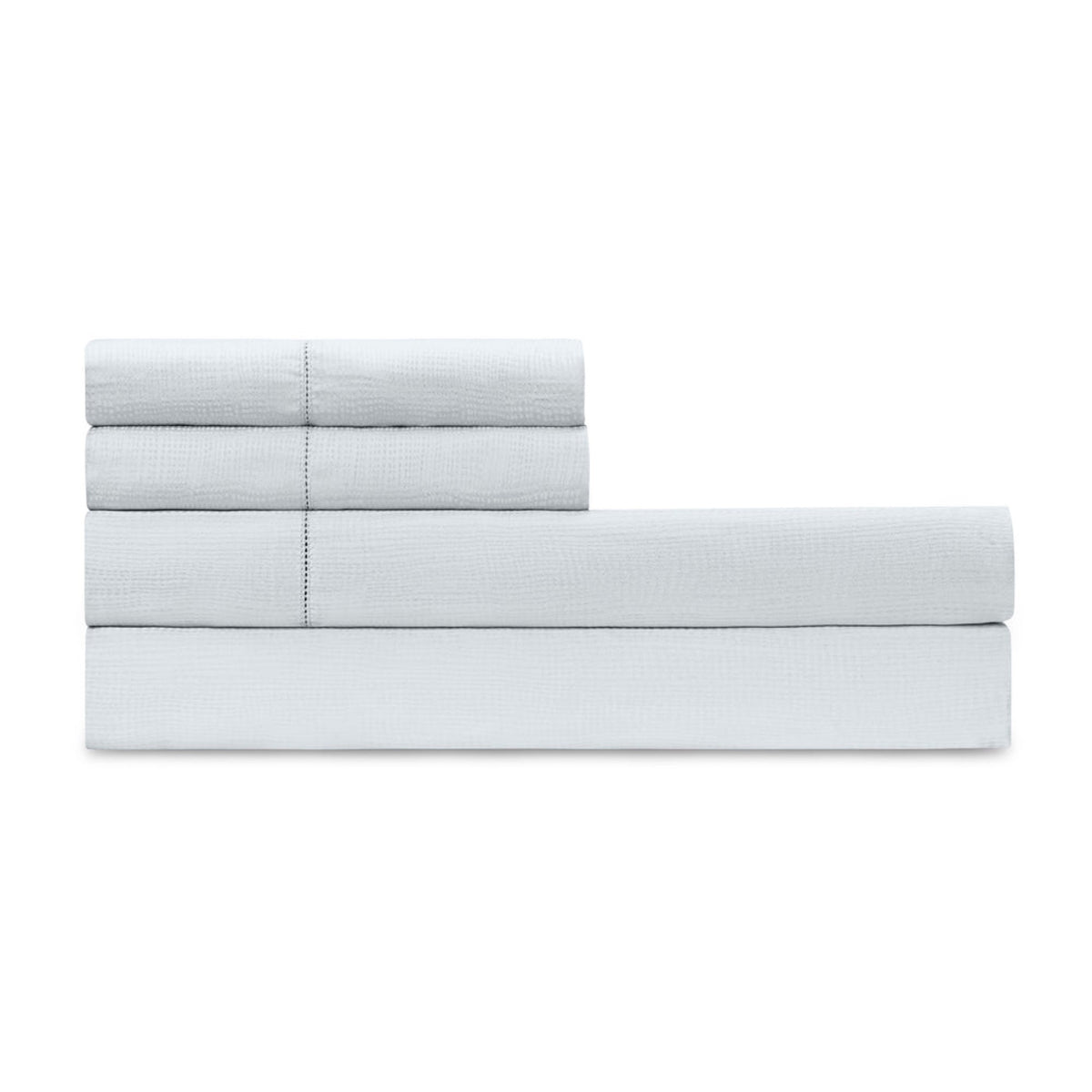 Sheet Set of Dots Frost Blue Home Treasures Athens Bedding