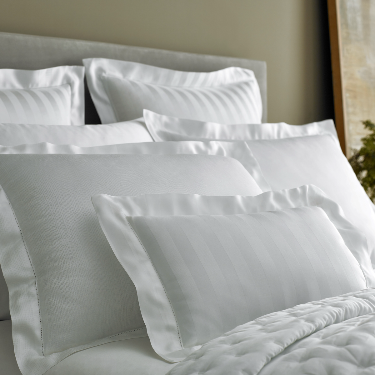 Closeup of Home Treasures Athens Bedding Shams 