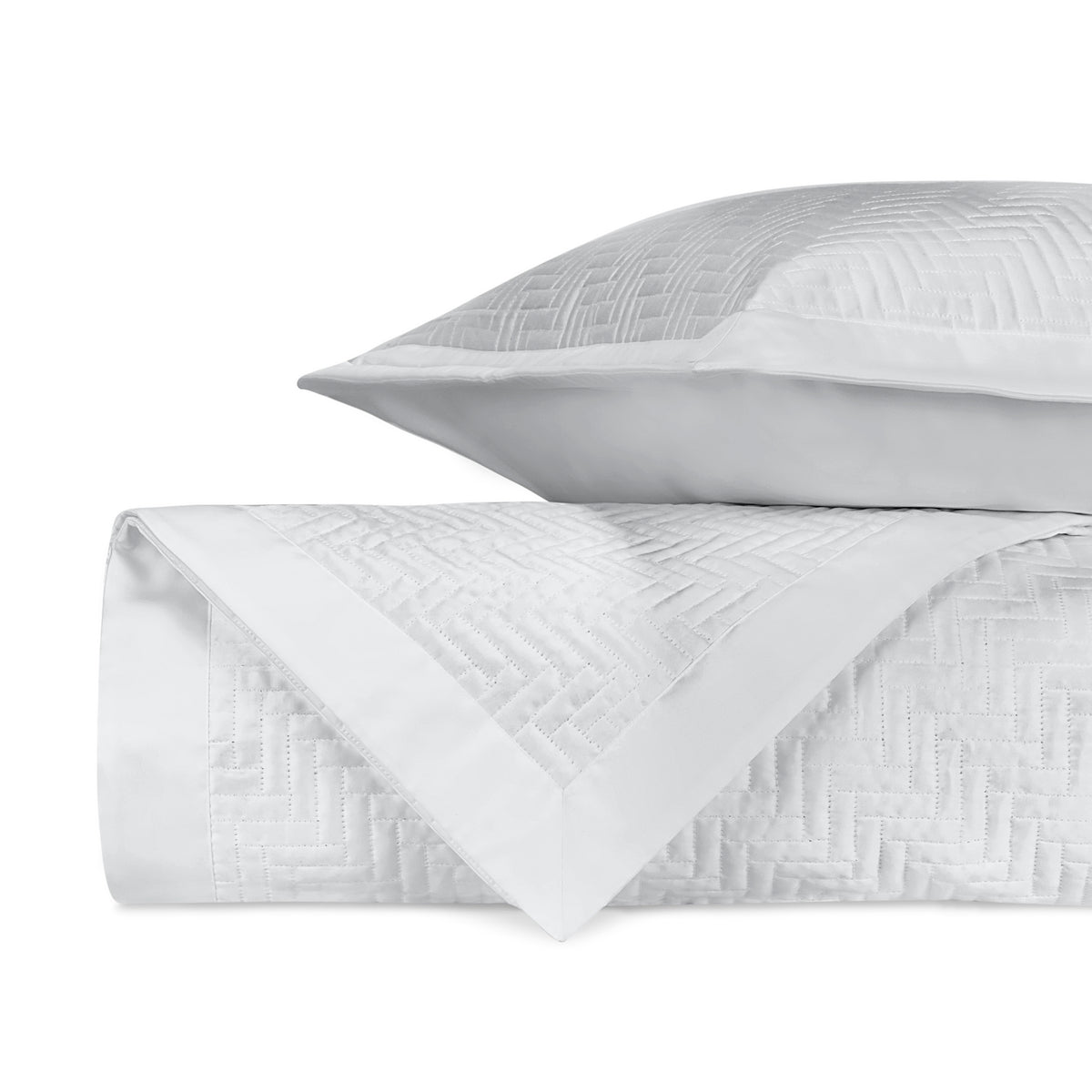 Stack Image of Home Treasures Baxter Royal Sateen Quilted Bedding in Color Pebble