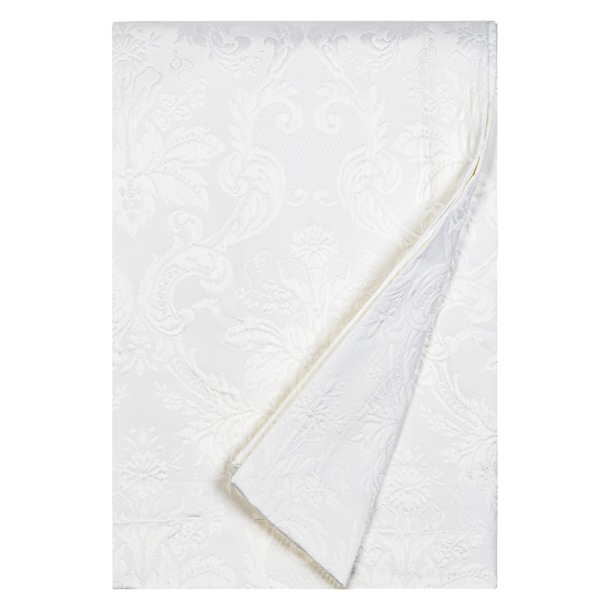 Folded Coverlet of Home Treasures Chelsea Bedding in White Color