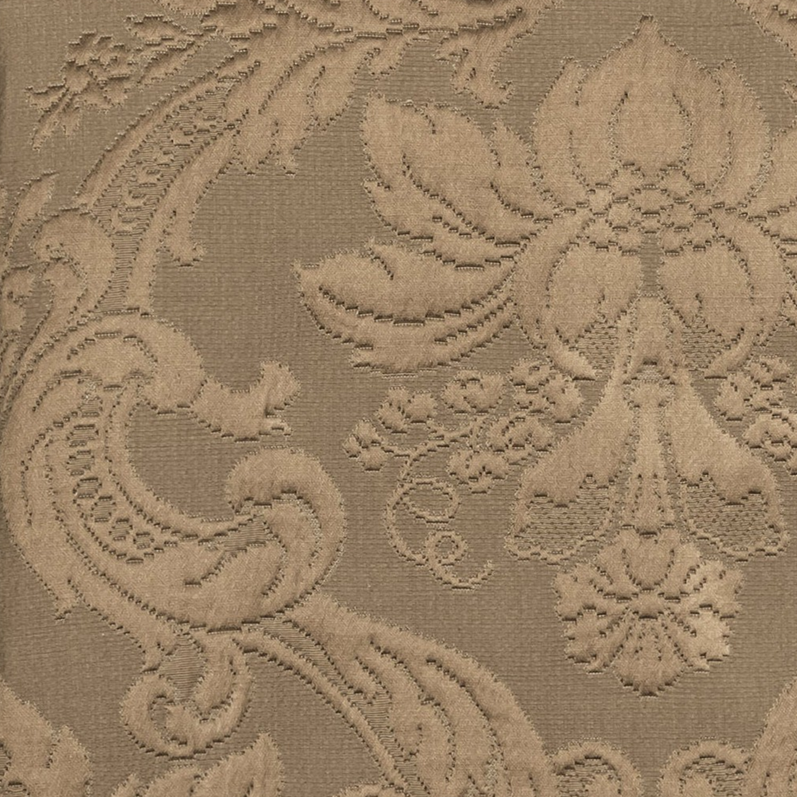 Folded Coverlet of Home Treasures Chelsea Bedding in Latte Color