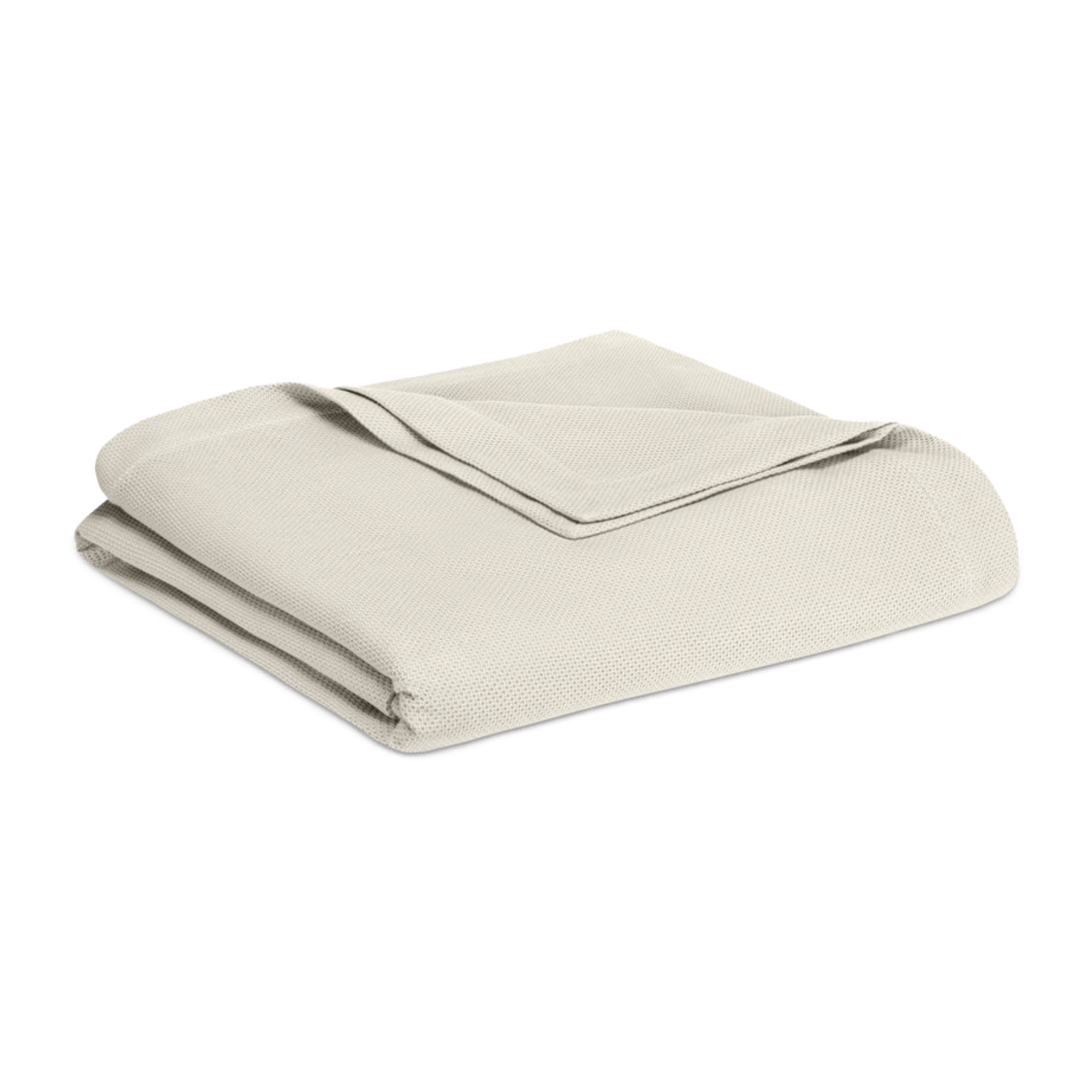 Folded Blanket of Home Treasures Comporta Collection in Ivory Color