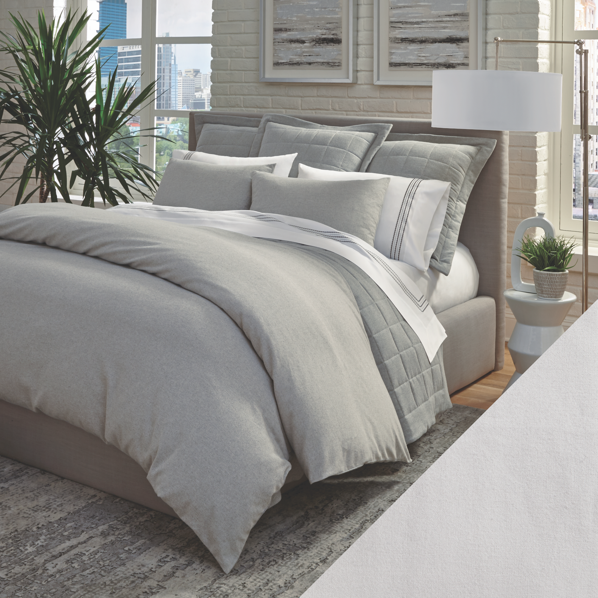 Home Treasures Jackson Bedding in Alpine White Solid