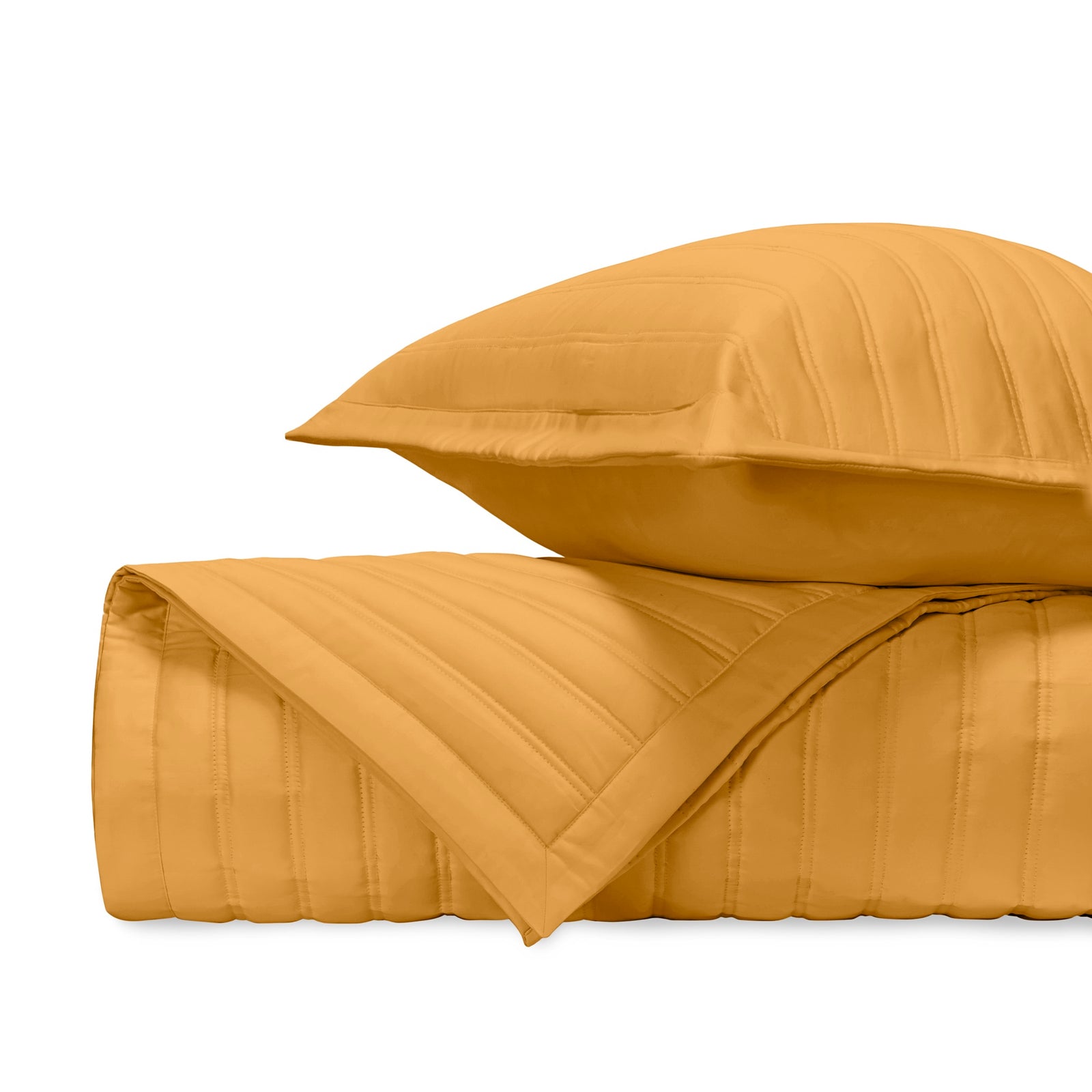 Stack Image of Home Treasures L'Avenue Royal Sateen Quilted Bedding in Color Marigold