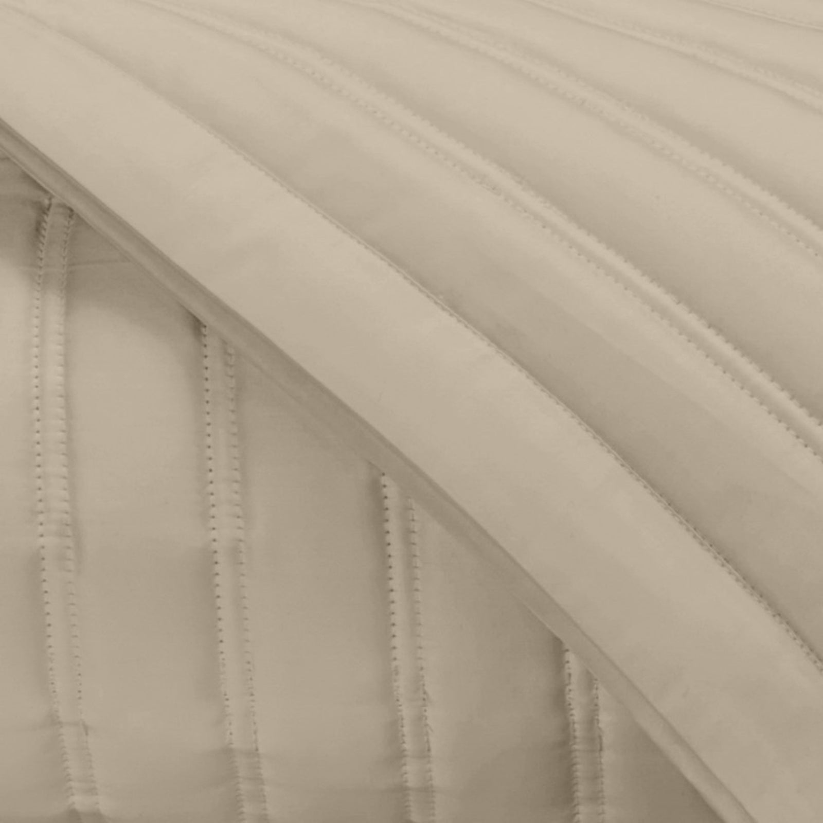 Stack Image of Home Treasures L'Avenue Royal Sateen Quilted Bedding in Color Candlelight