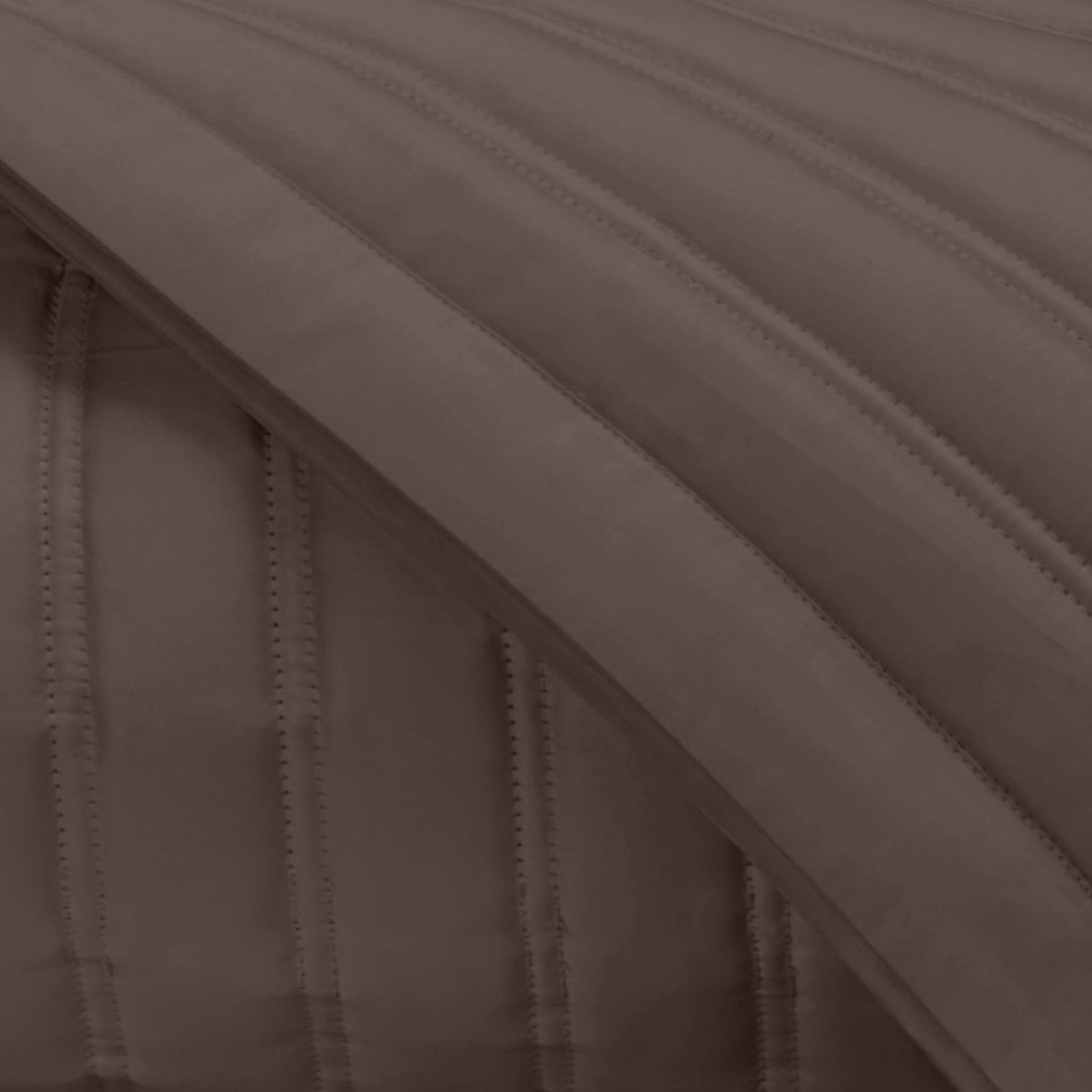 Stack Image of Home Treasures L'Avenue Royal Sateen Quilted Bedding in Color Chocolate