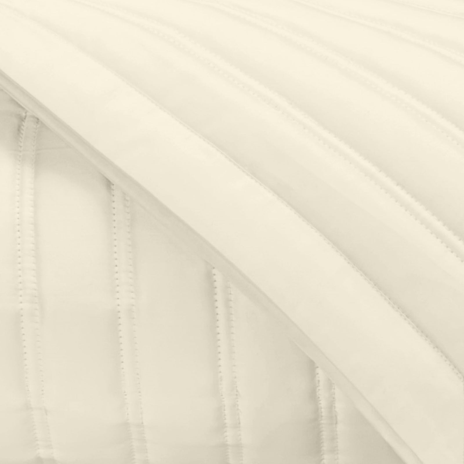 Stack Image of Home Treasures L'Avenue Royal Sateen Quilted Bedding in Color Ivory