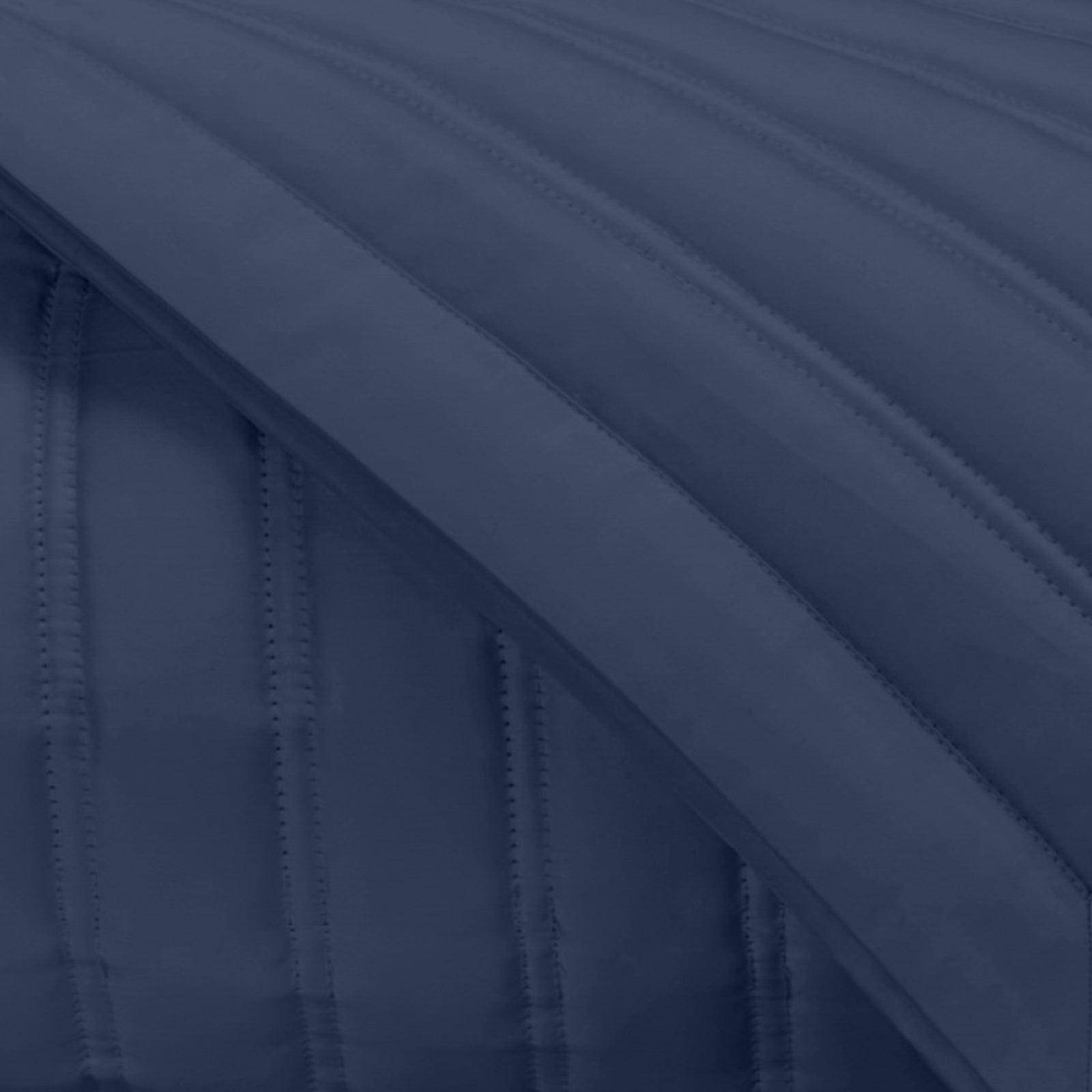 Stack Image of Home Treasures L'Avenue Royal Sateen Quilted Bedding in Color Navy Blue