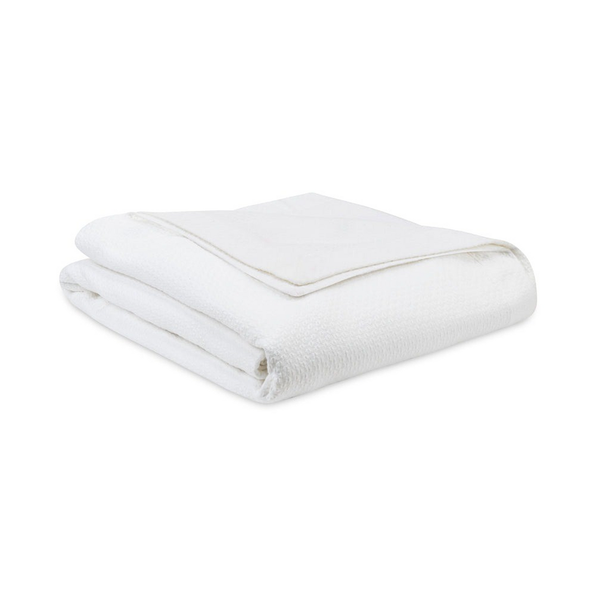 Folded Blanket of Home Treasures Lisboa Bedding in White Color