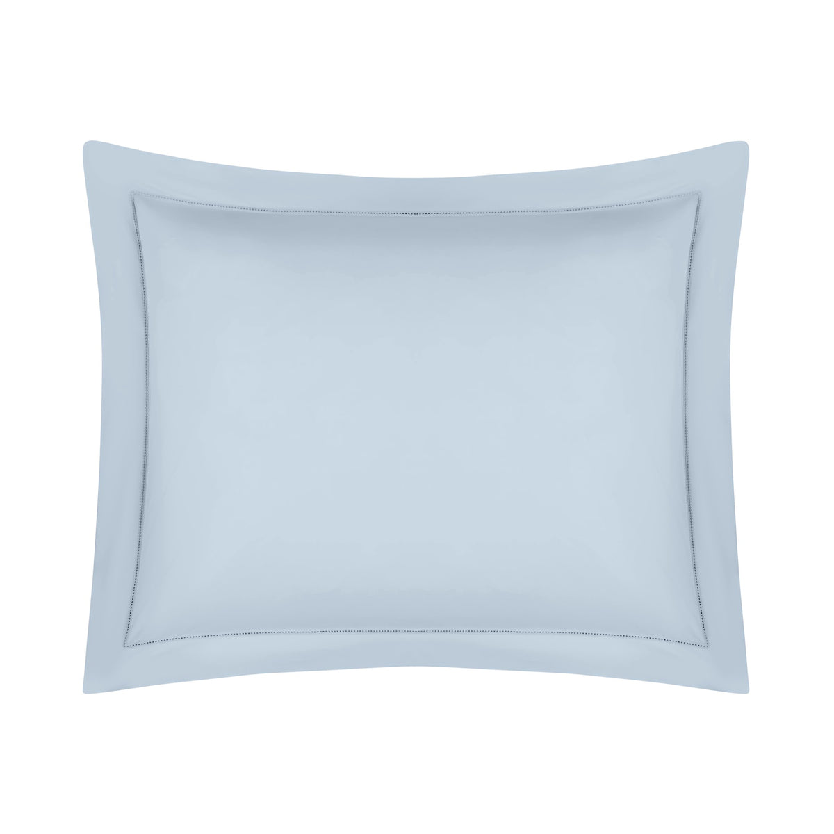 Sham of Home Treasures Perla Percale Bedding in Frost Blue Color