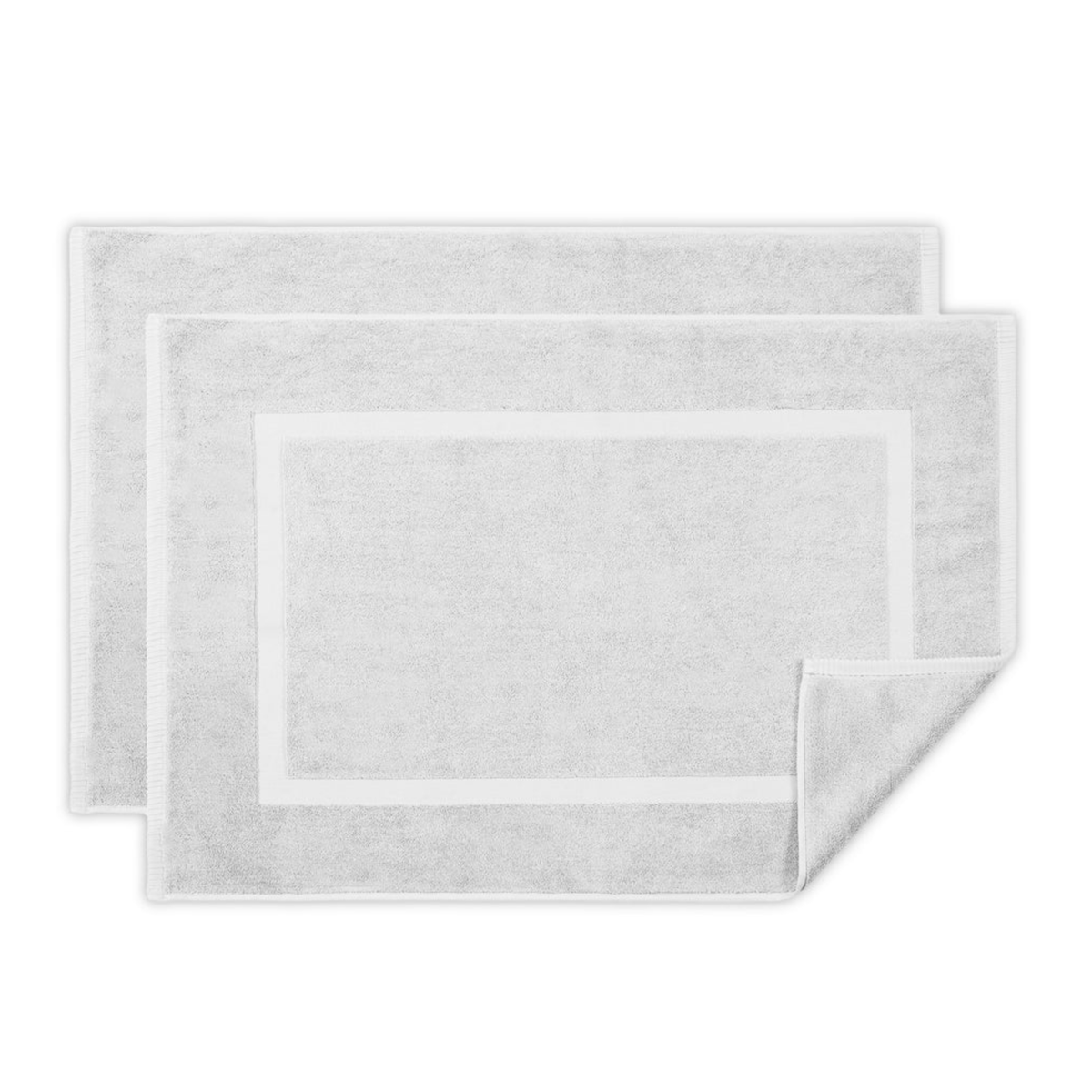 Home Treasures Riviera Bath Mats in White Color