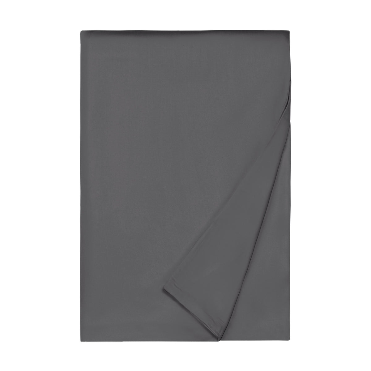 Folded Duvet Cover of Home Treasures Royal Sateen Bedding in Grisaglia Gray color