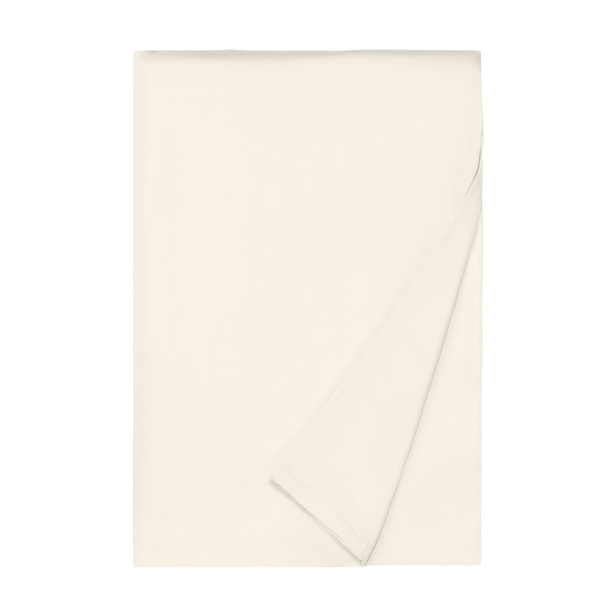 Folded Duvet Cover of Home Treasures Royal Sateen Bedding in Ivory color