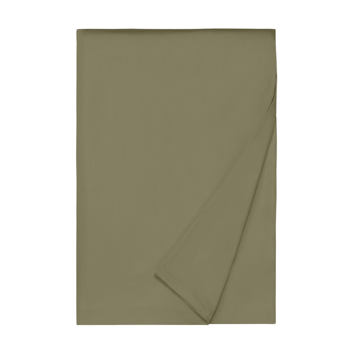 Folded Duvet Cover of Home Treasures Royal Sateen Bedding in Sage color