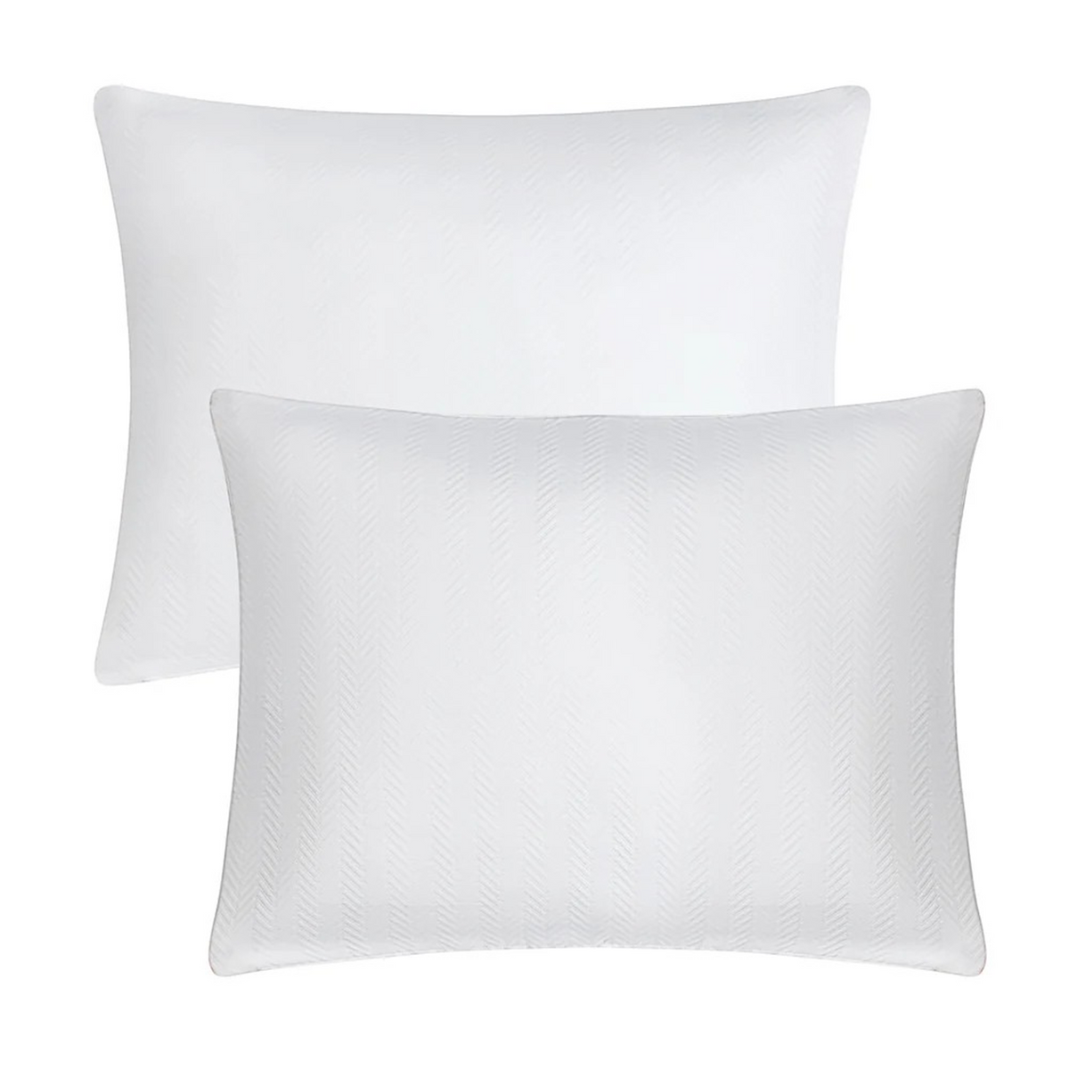 Image of Home Treasures Thatcher Shams in White/White Color