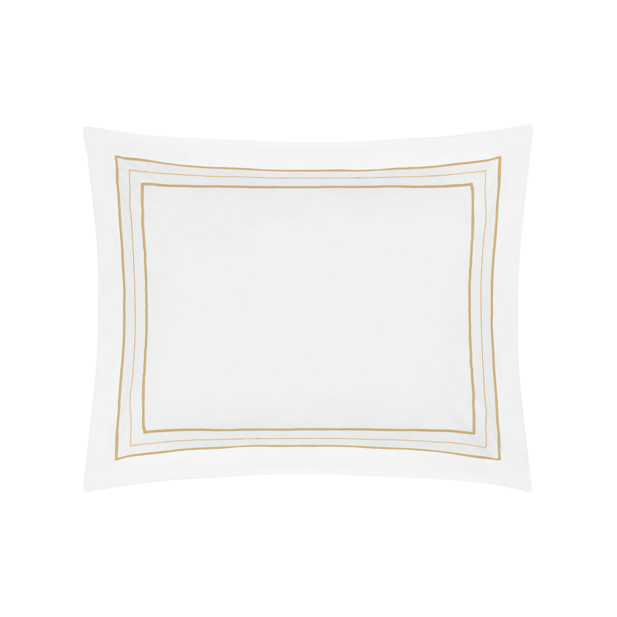 Boudoir Sham of Home Treasures Triad Bedding in White/Gold Color