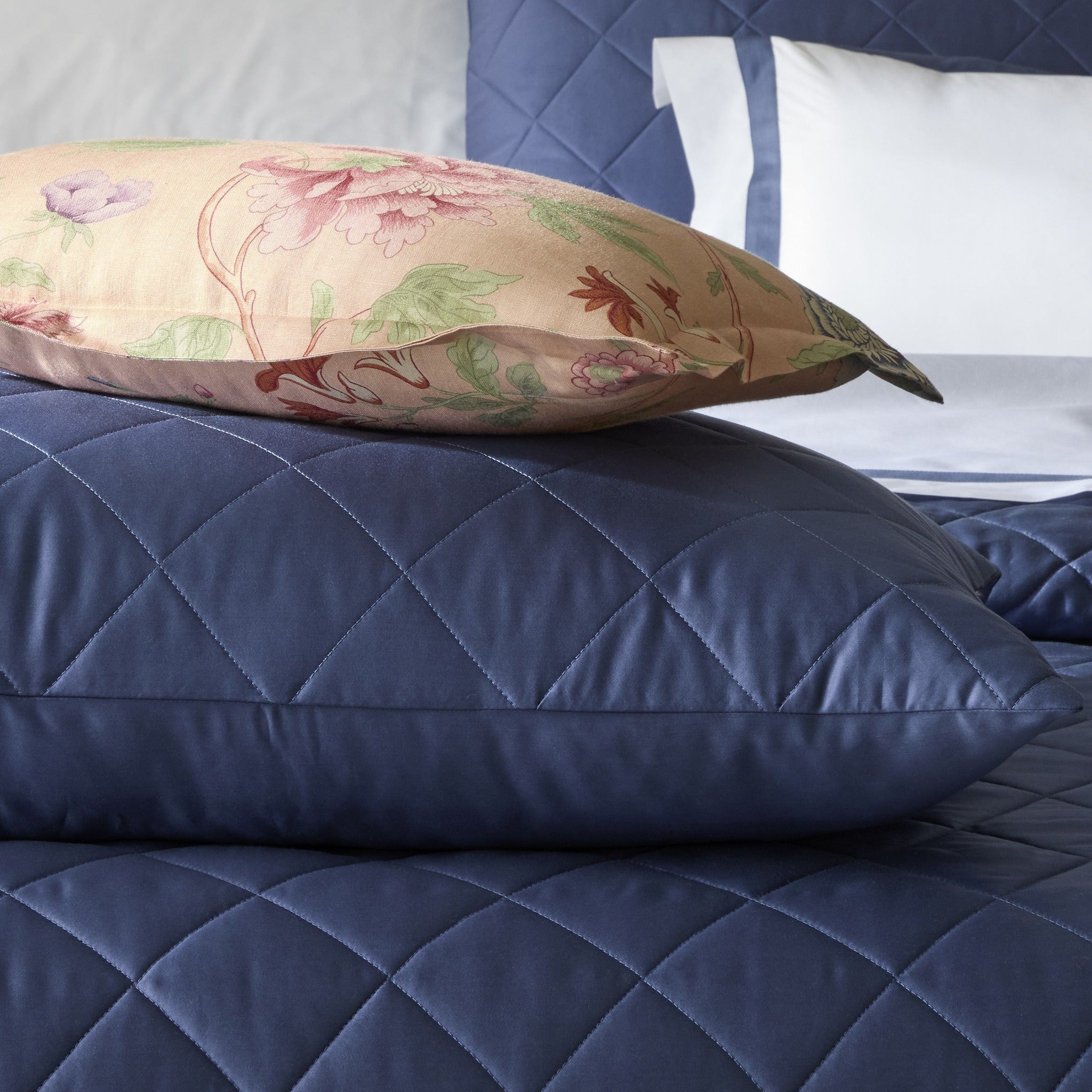 Matouk Nocturne Quilted Bedding (Pool) | High End Bedding - FLandB.com