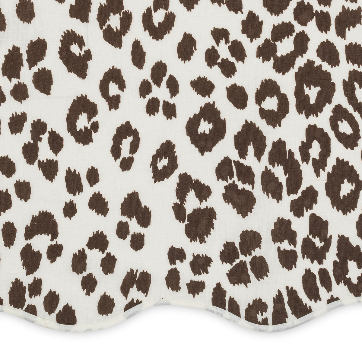 Pattern of Matouk Schumacher Iconic Leopard Guest Towels in Cinder