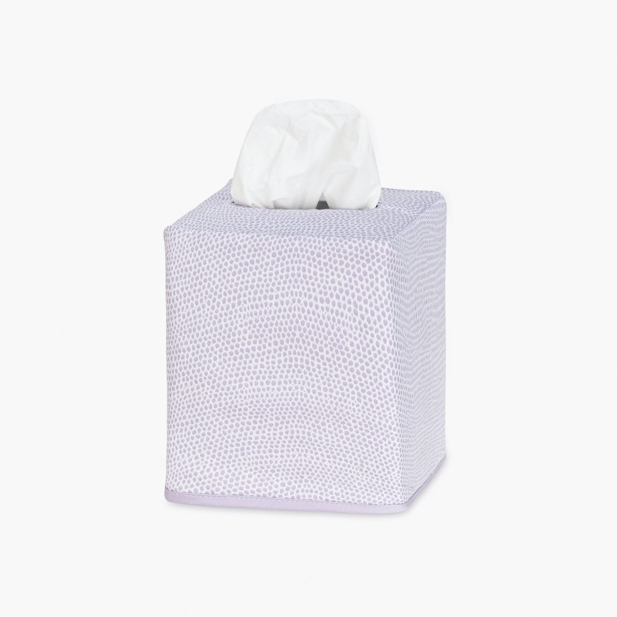 Matouk Jasper Tissue Box Cover in Violet Silo Image