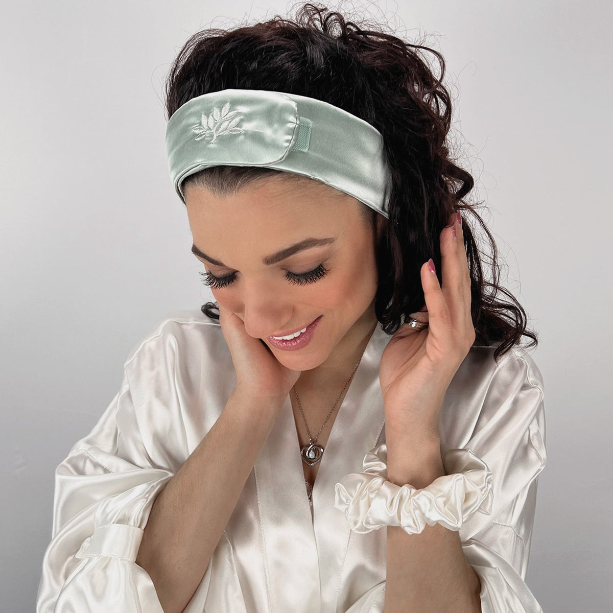Mulberry Park Silks Silk Glam Band - Sage