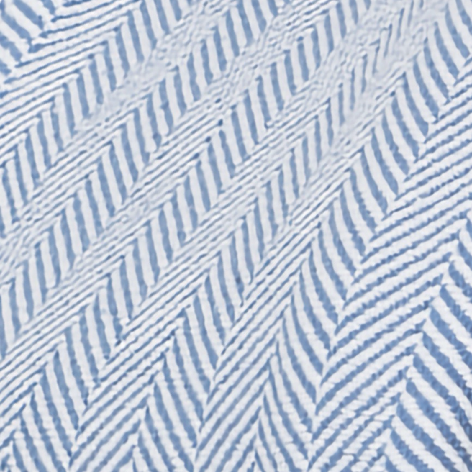 Folded Lands Downunder Capri Herringbone Cotton Blanket in Azure Color