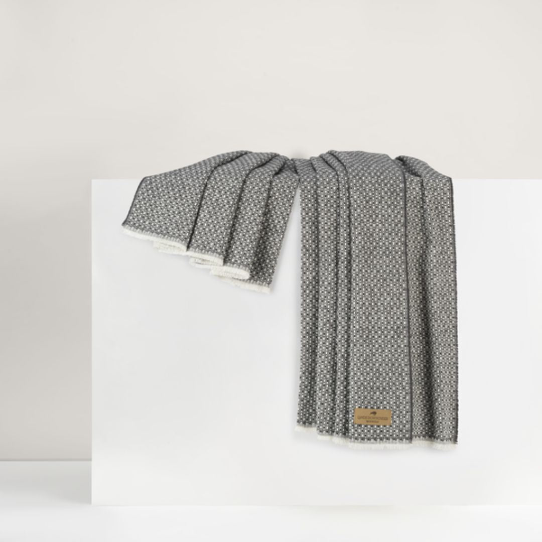 Lands Downunder Hudson Valley Throw in Charcoal color