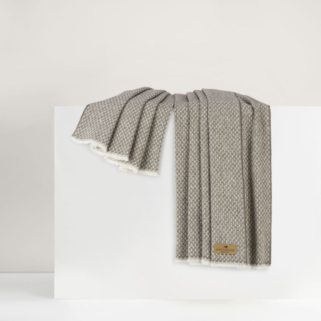 Lands Downunder Hudson Valley Throw in Mink color