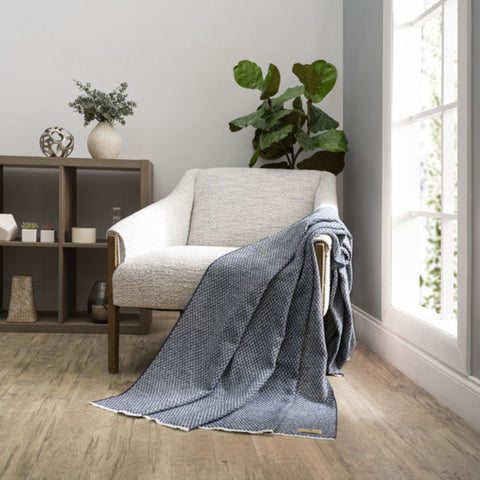 Lands Downunder Hudson Valley Throw - Navy featured image