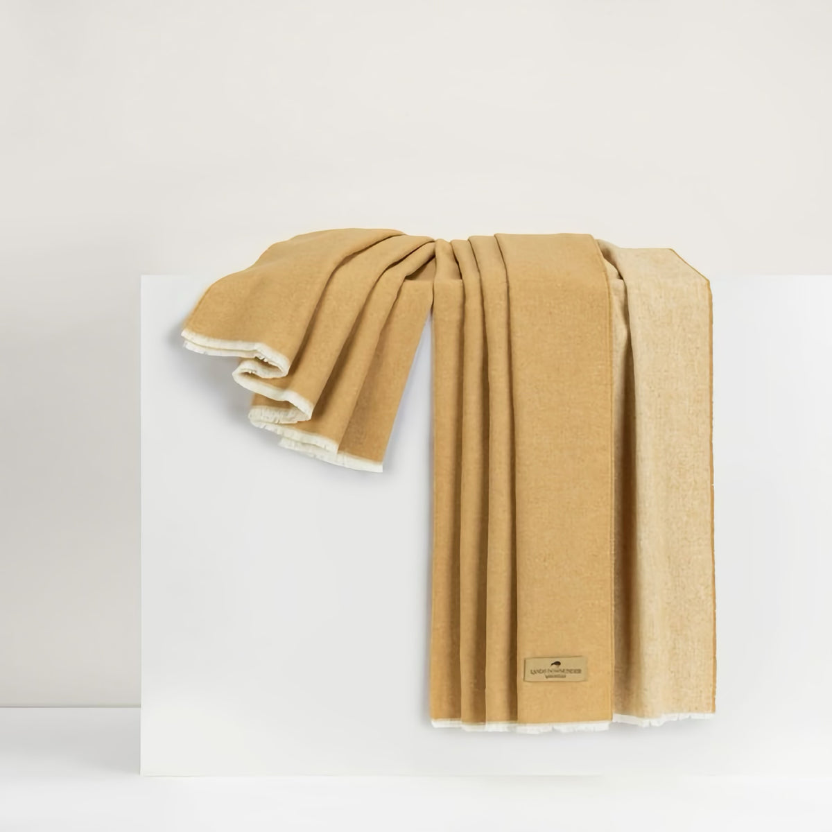 Lands Downunder Aspen Peaks Throw in Biscotti color