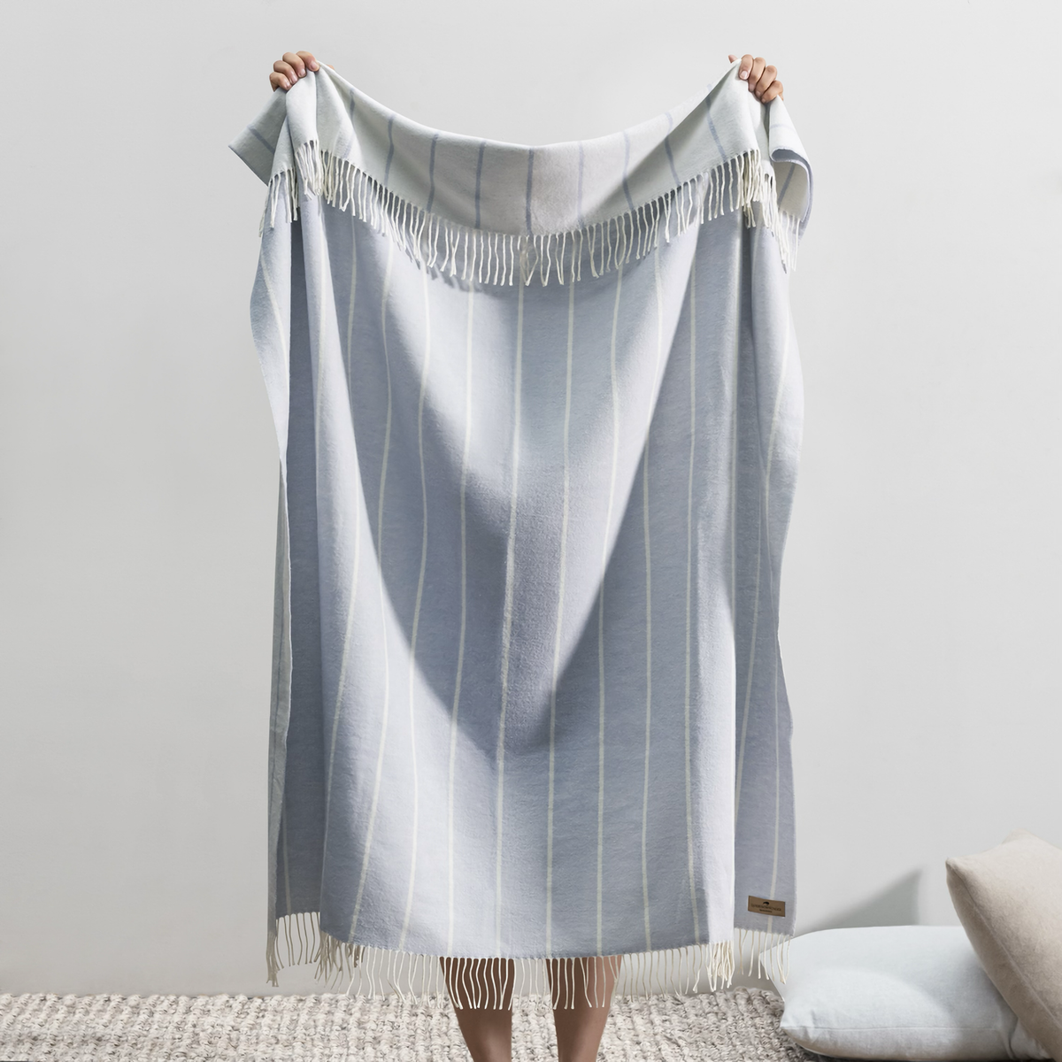 Hanging Lands Downunder Fiji Stripe Throw in Twilight Color