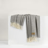 Lands Downunder Herringbone Cashmere Throw - Silver featured image