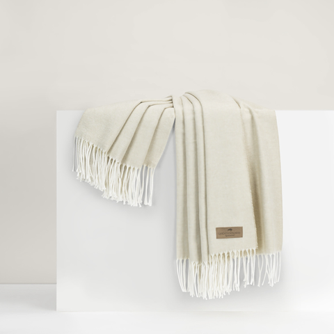 Lands Downunder Italian Herringbone Throw - Birch featured image