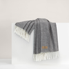 Lands Downunder Italian Herringbone Throw - Charcoal featured image