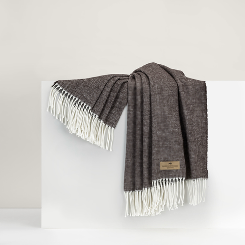 Lands Downunder Italian Herringbone Throw - Chestnut featured image