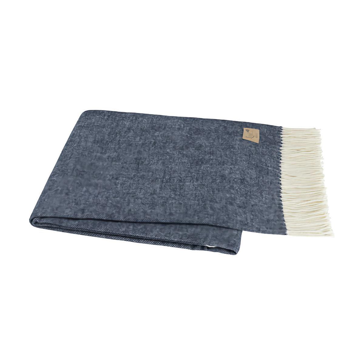 Lands Downunder Italian Herringbone Throw - Navy