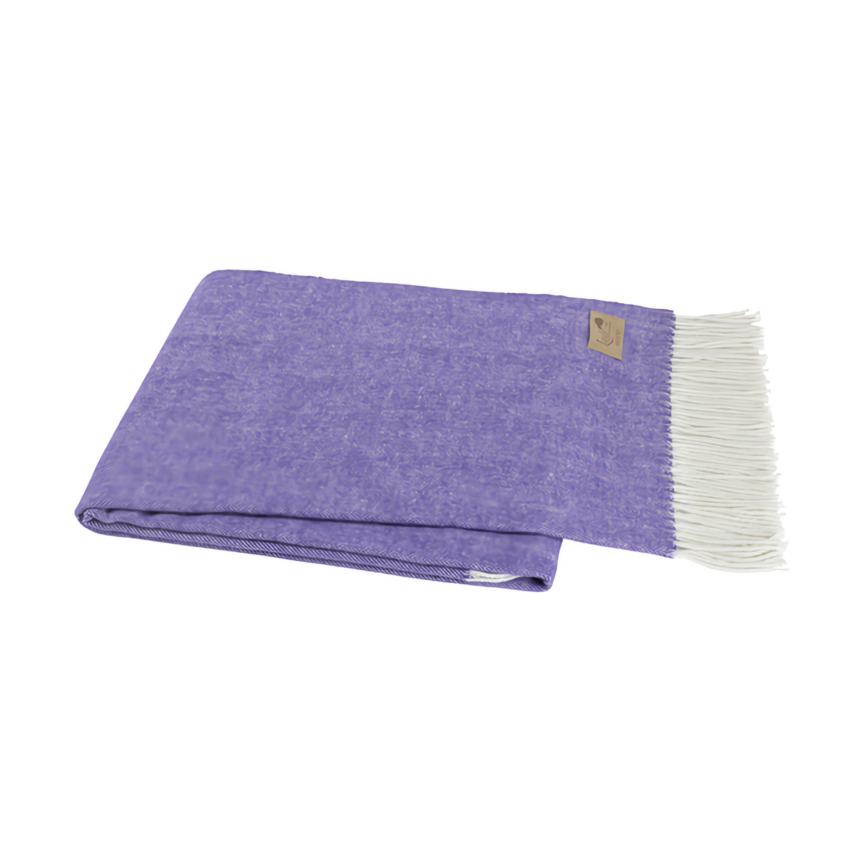 Folded Lands Downunder Italian Herringbone Throw in Wisteria Color