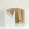 Lands Downunder Italian Herringbone Throw - Gold featured image