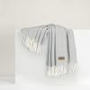 Lands Downunder Italian Herringbone Throw - Light Gray featured image