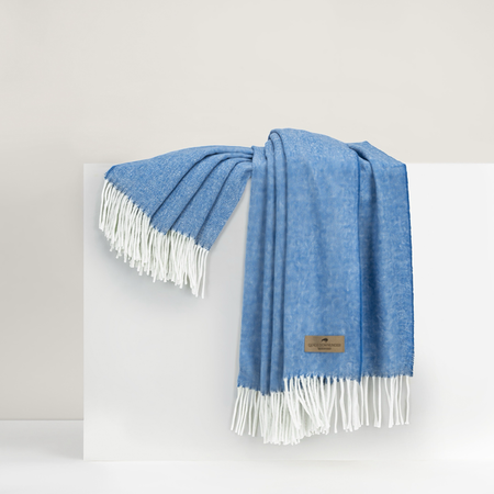 Lands Downunder Italian Herringbone Throw - Marina
