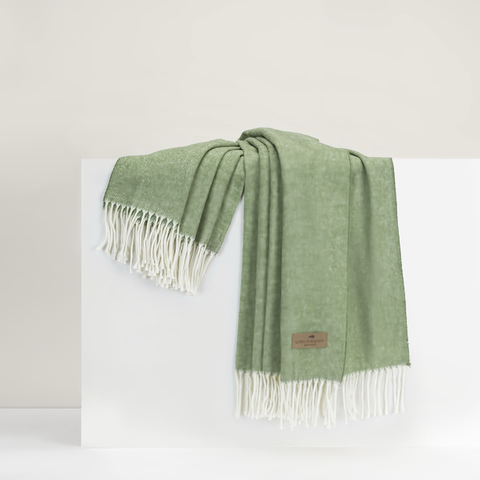 Lands Downunder Italian Herringbone Throw - Olive featured image