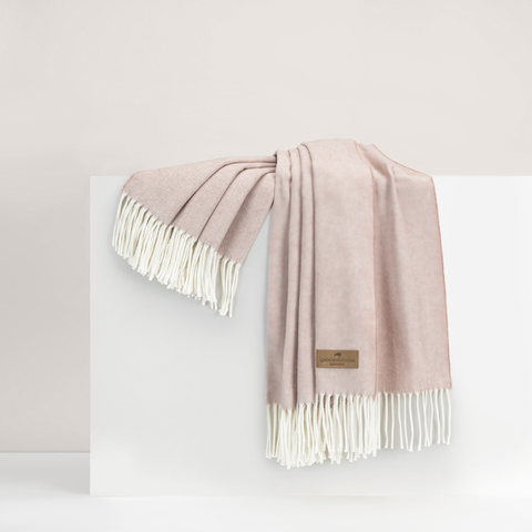 Lands Downunder Italian Herringbone Throw - Rose Quartz featured image