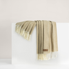 Lands Downunder Italian Herringbone Throw - White Truffle featured image