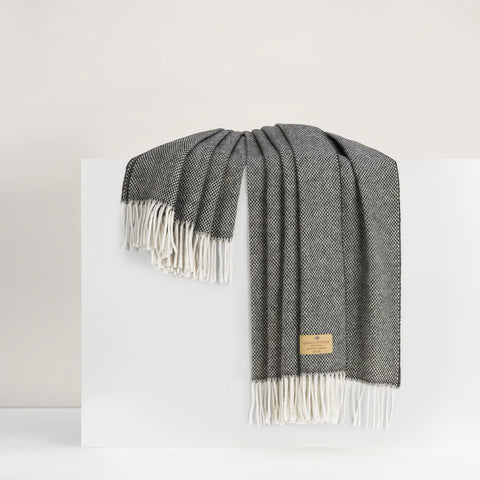 Lands Downunder Juno Cashmere Throw - Charcoal featured image