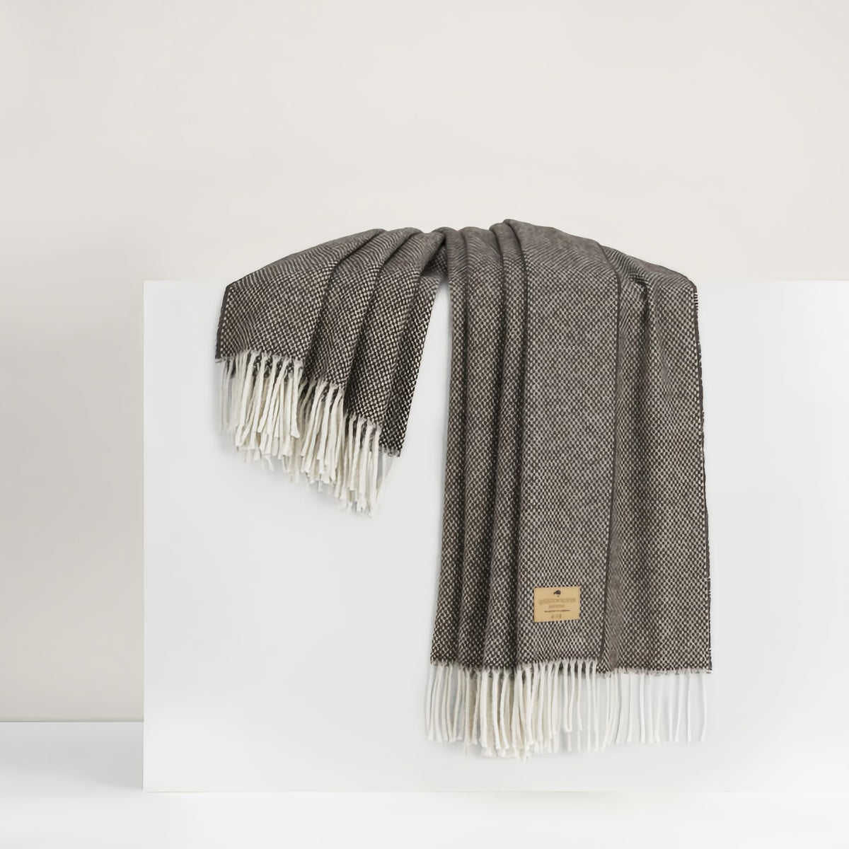 Lands Downunder Juno Cashmere Throw in Espresso color