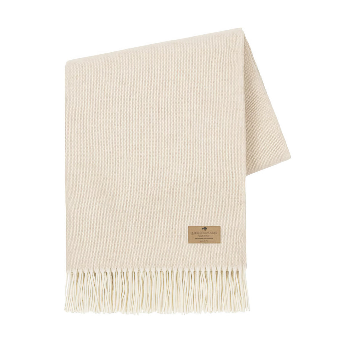 Folded Lands Downunder Juno Cashmere Throw in Sand color