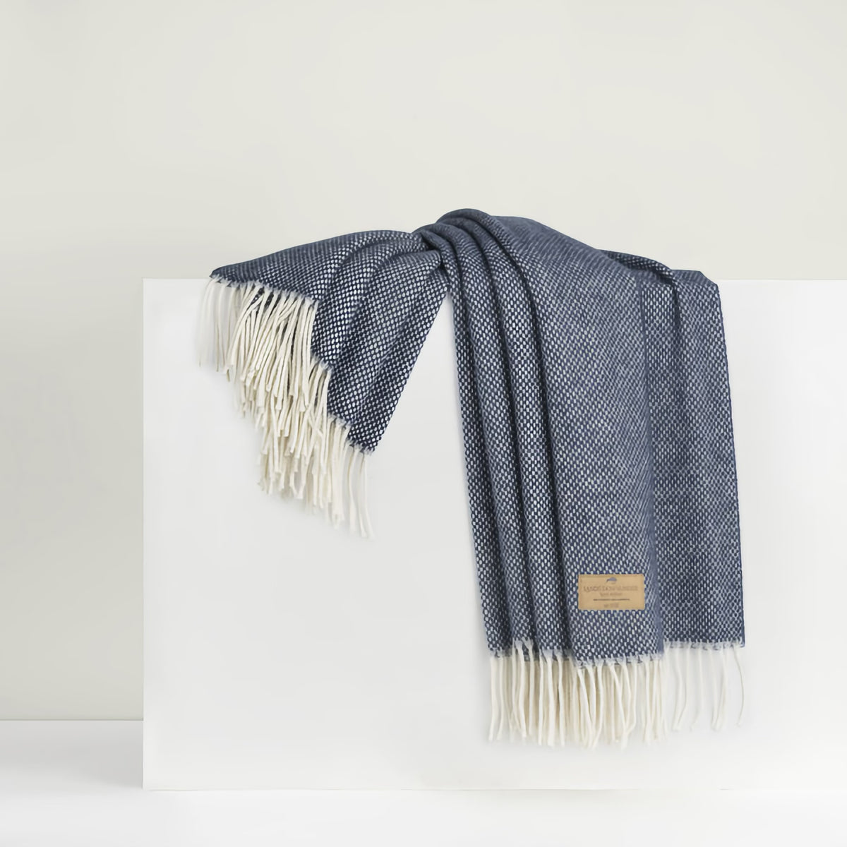 Lands Downunder Juno Cashmere Throw in Pacific color