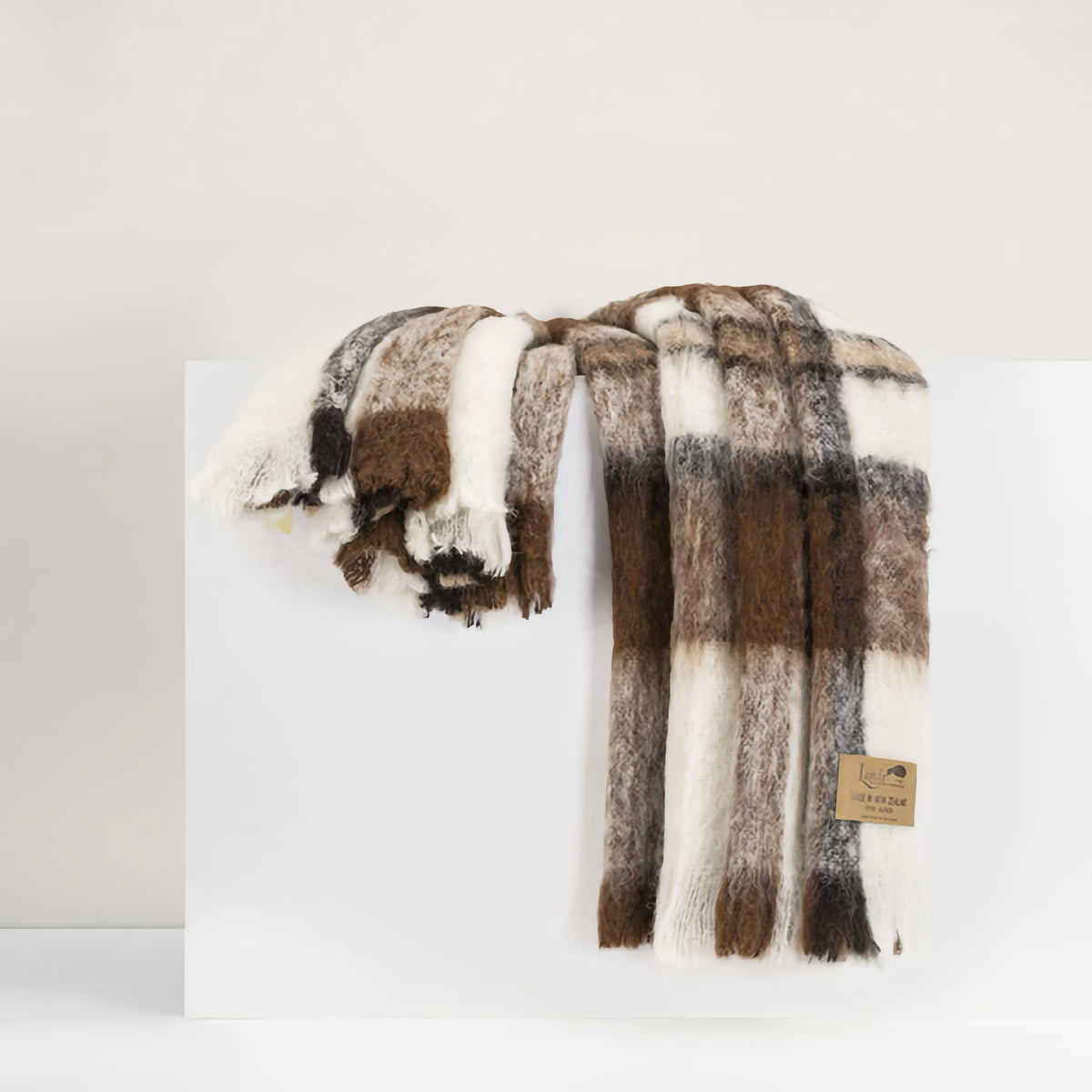 Lands Downunder New Zealand Alpaca Throw in Apache color