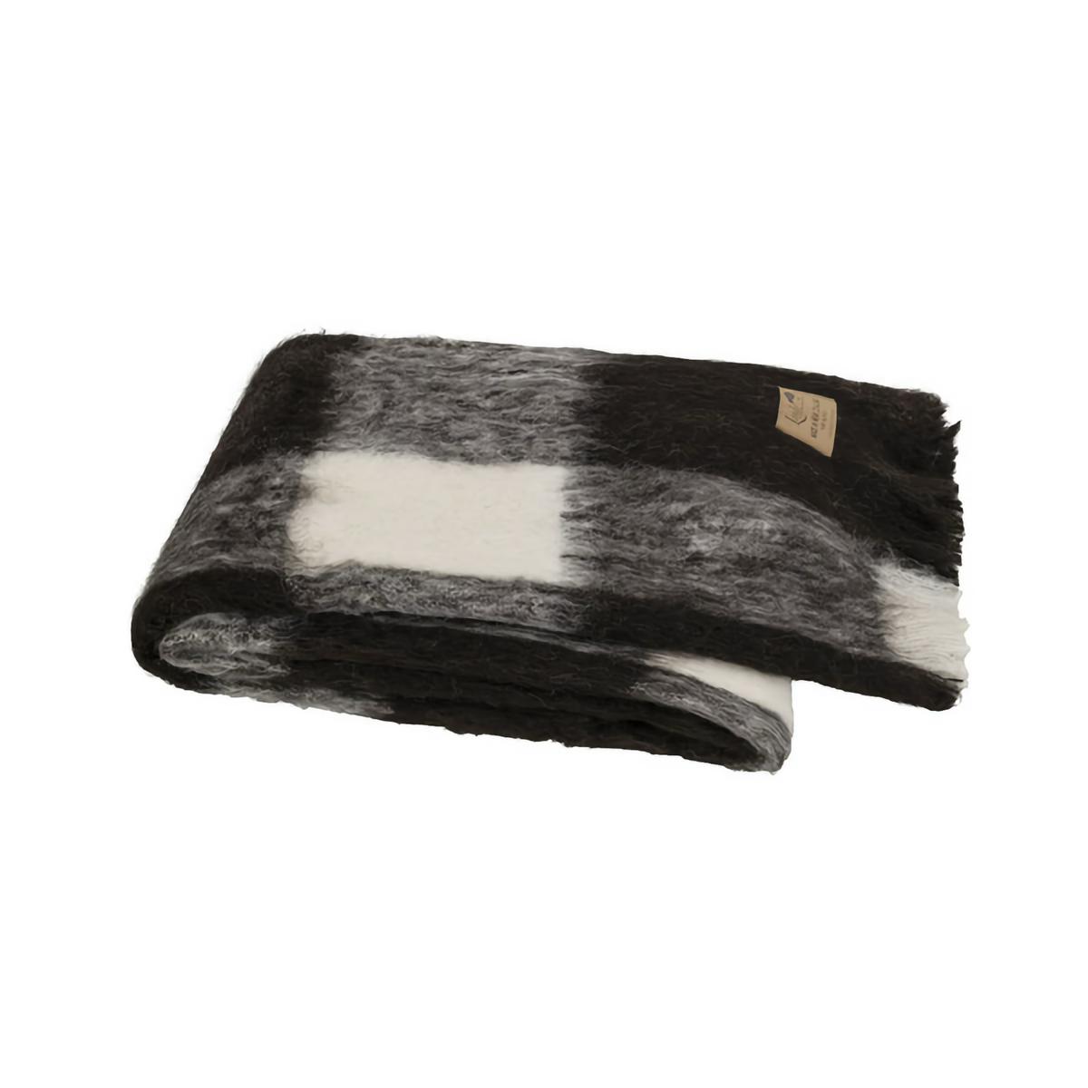 Folded Lands Downunder New Zealand Alpaca Throw in Friesian color