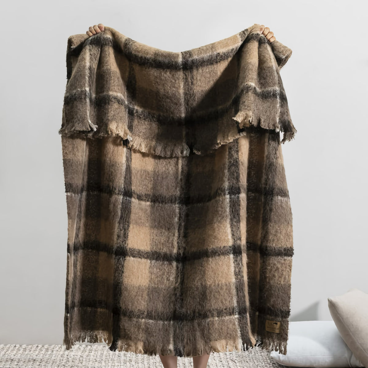 Hanging Lands Downunder New Zealand Alpaca Throw in Canterbury color